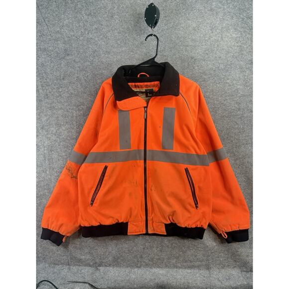 WearGuard HI-VIS Insulated Orange Jacket Men’s Large - Picture 1 of 11